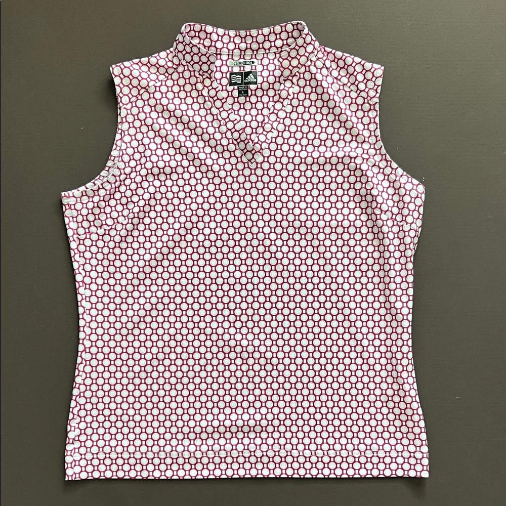 Adidas Sleeveless Pink Patterned Top